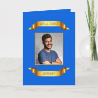 Well Done Gold Scroll, Custom Photo - Personalized
