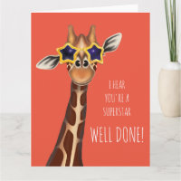 Well Done 'I hear you're a SUPERSTAR' Card