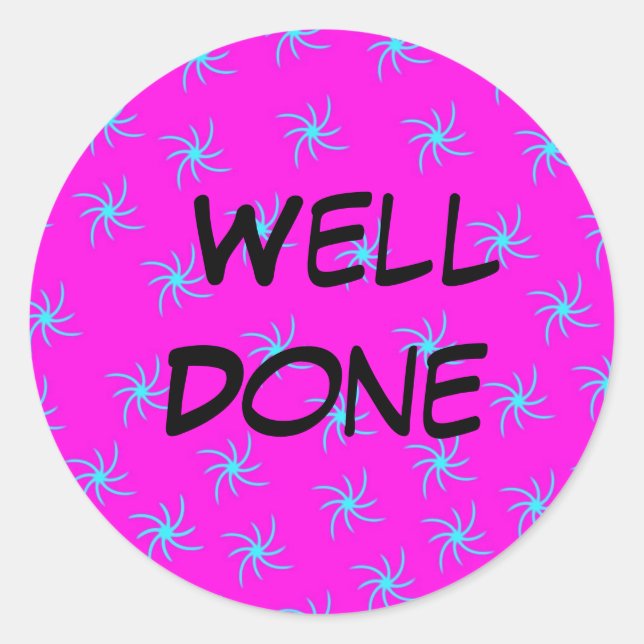 Well done Stickers (Front)