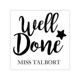 Well Done Teacher stamp