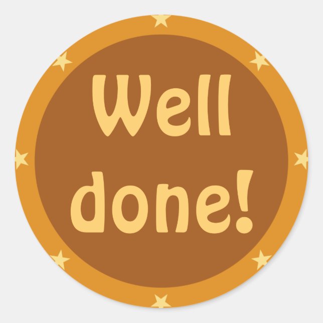 Well done - Teacher Sticker Series (Front)