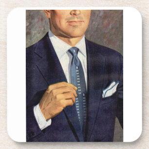 well-dressed mystery man coaster