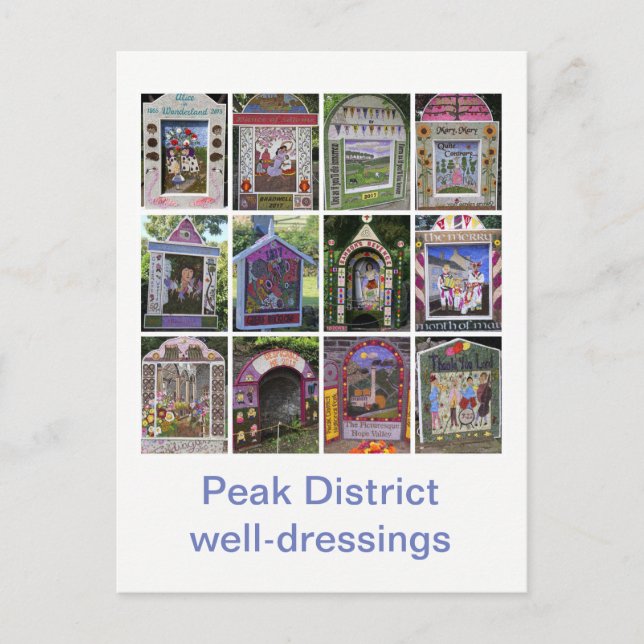 Well-dressings postcard 4 (Front)