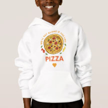 We'll get along if you like pizza slogan