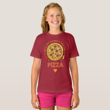 We'll get along if you like pizza slogan