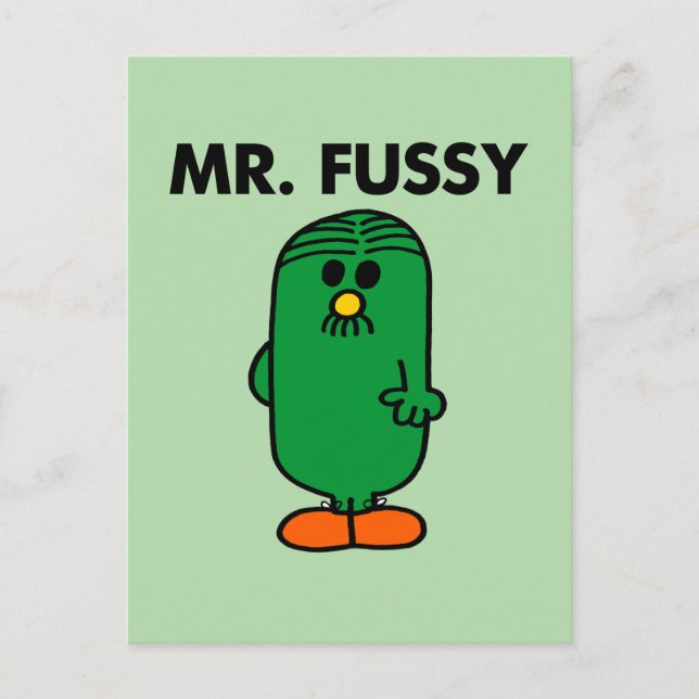 Well-Groomed Mr. Fussy Postcard (Front)