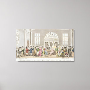 Well known Characters in the Pump Room, Bath, Taki Canvas Print