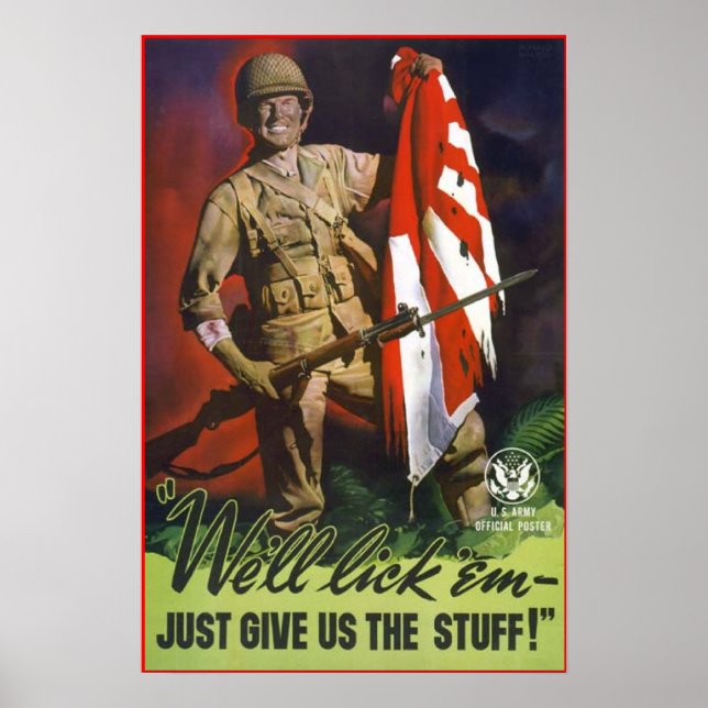 We'll Lick 'Em Poster (Front)