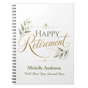 We'll Miss You Around Here Personalized Name Notebook