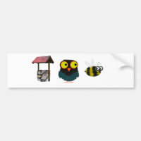 Well, Owl Bee - Bad Puns Bumper Sticker