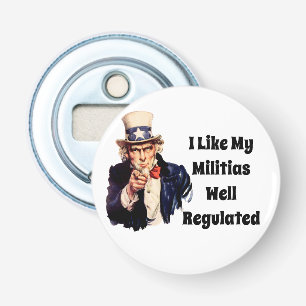 Well Regulated Militia Bottle Opener