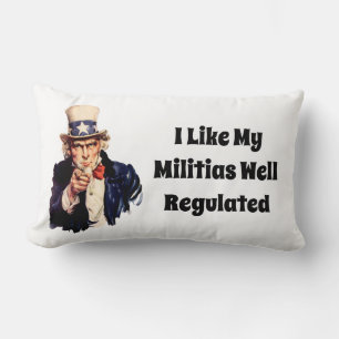 Well Regulated Militia Lumbar Pillow