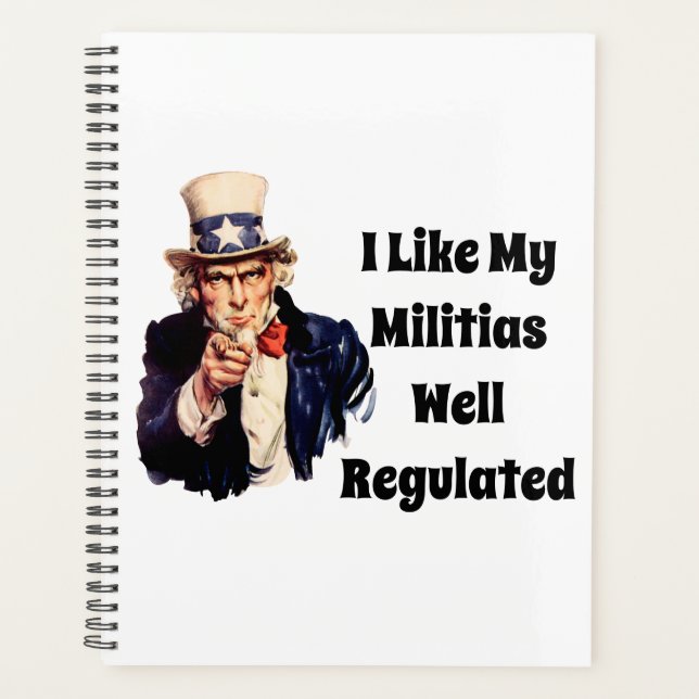 Well Regulated Militia Planner (Front)