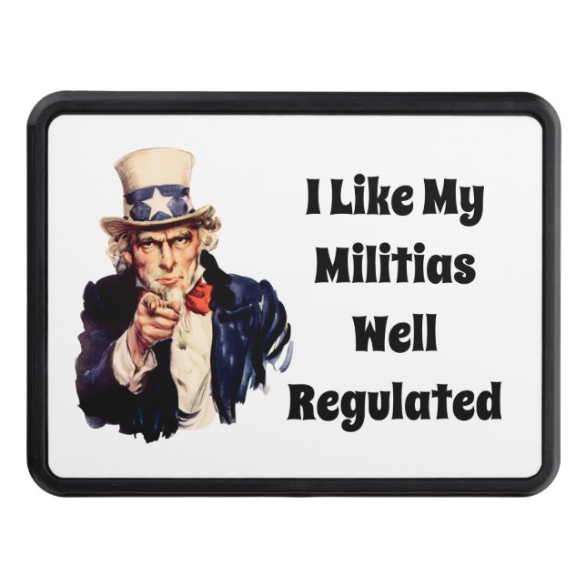Well Regulated Militia Trailer Hitch Cover (Front)