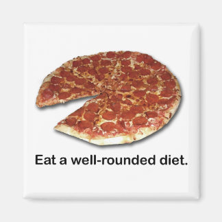 Well-Rounded Diet Square Magnet