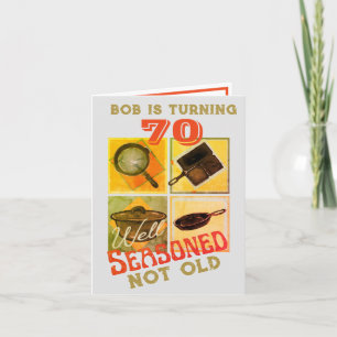 Well Seasoned Not Old Birthday Party  Invitation