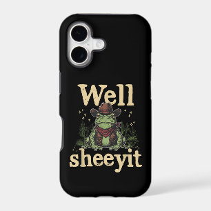 Well Sheeyit Funny Cowboy Frog Western Humour Meme