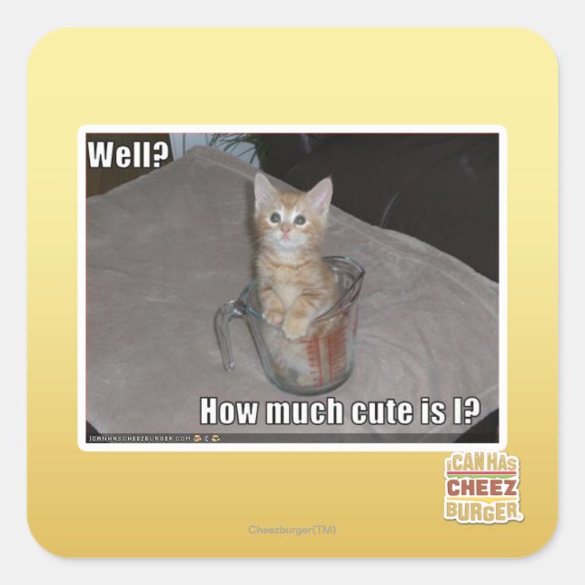 Well? Square Sticker (Front)