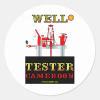 Well Tester, Oil Field Decal Classic Round Sticker
