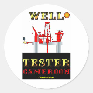 Well Tester, Oil Field Decal Classic Round Sticker