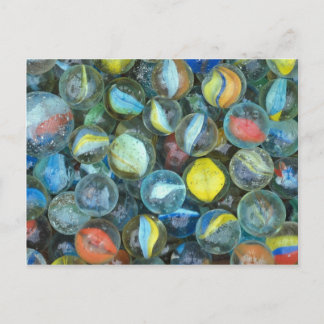 Well-used marbles postcard