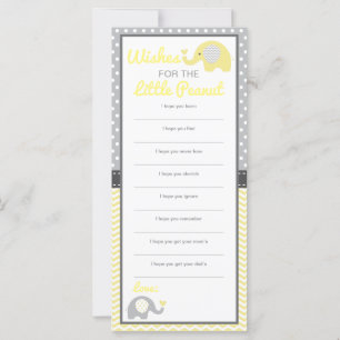 Well Wishes Card, Elephant, EDITABLE Colour