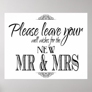Well Wishes wedding sign