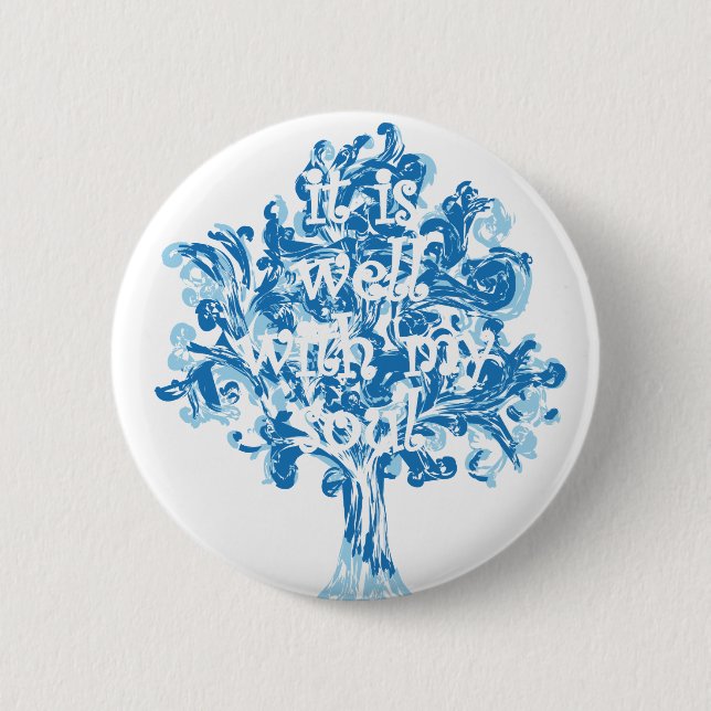 well with my soul 2 inch round button (Front)