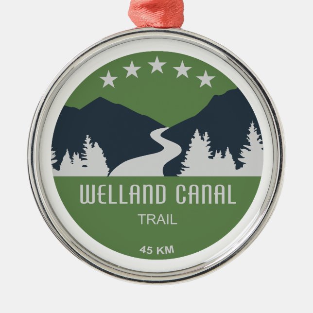Welland Canal Trail Ontario Canada Metal Ornament (Front)