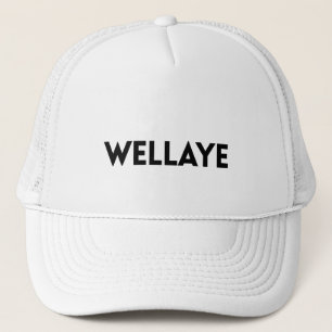 Wellaye Logo Black Trucker Hat