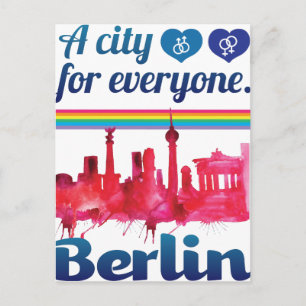Wellcoda Berlin For Everyone Loving City Postcard