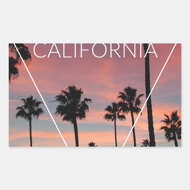 Wellcoda California Palm Beach Sun Spring Sticker (Front)