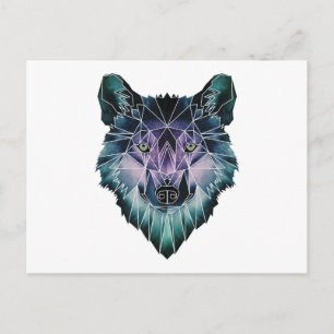 Wellcoda Epic Summer Wolf Face Nature Fun Postcard