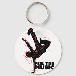 Wellcoda Feel The Music Dance Headphone Keychain