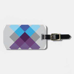 Wellcoda Multi Square Circle Crazy Pattern Luggage Tag