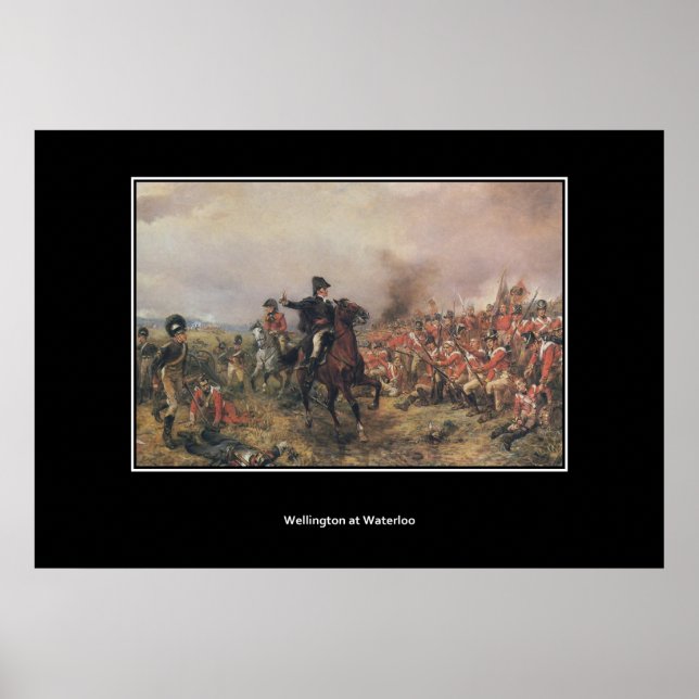 Wellington à Waterloo Poster vintage (Devant)