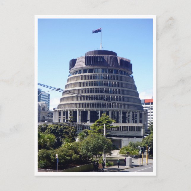 wellington beehive postcard (Front)