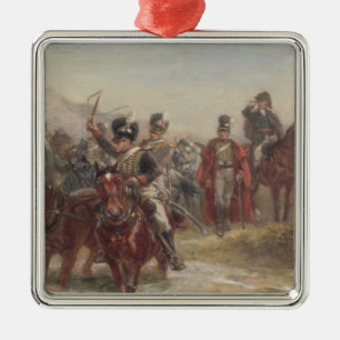 Wellington in Spain (oil on panel) (pair of 124470 Metal Ornament