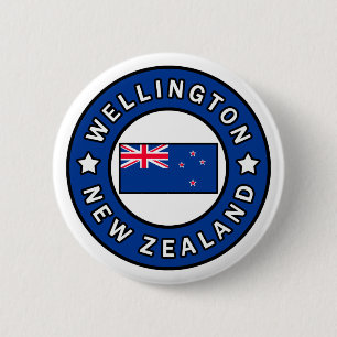 Wellington New Zealand 2 Inch Round Button
