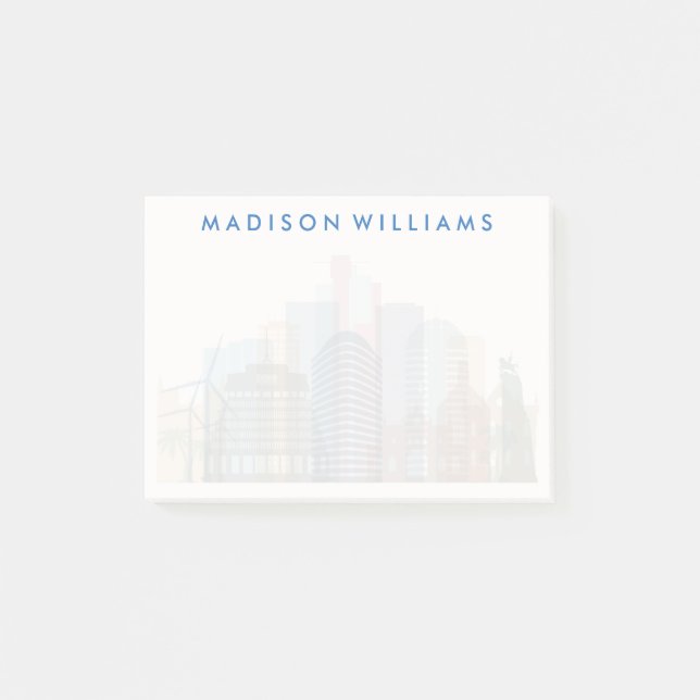 Wellington, New Zealand | City Skyline Post-it Notes (Front)