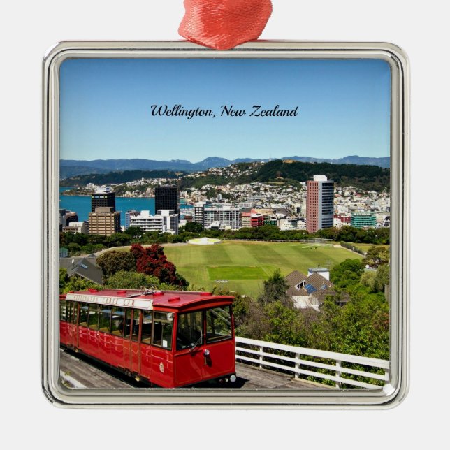 Wellington, New Zealand, Metal Ornament (Front)