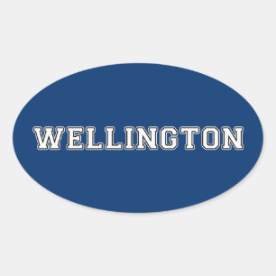 Wellington New Zealand Oval Sticker