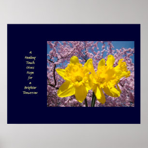 Wellness Art A Healing Touch Gives Hope for Poster