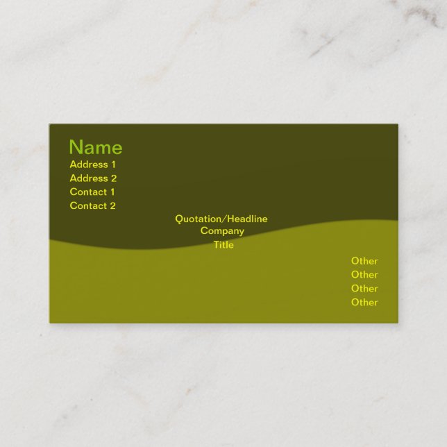 Wellness Business Card (Front)