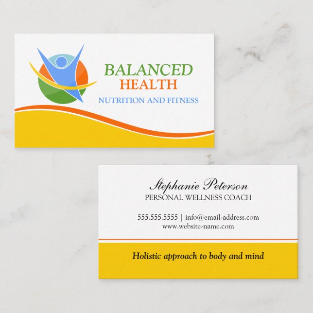 Wellness Coach Business Card (Front/Back)