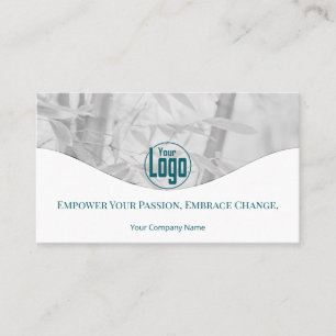 Wellness Coach Company Employee Teal Business Card