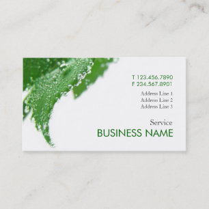 Wellness Fresh Care Business Card Template