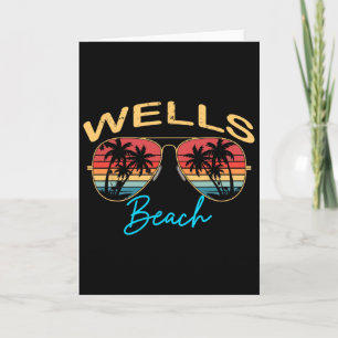 Wells Beach Maine Men Women Souvenir Surfboard  Card