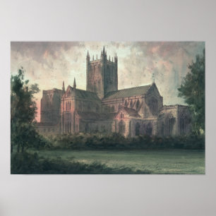 Wells Cathedral: view from the South-east Poster