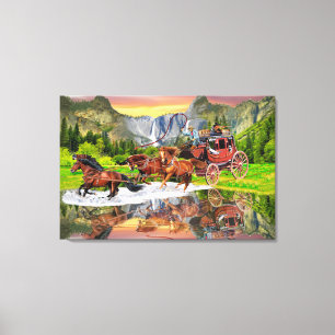 WELLS FARGO STAGECOACH CANVAS PRINT